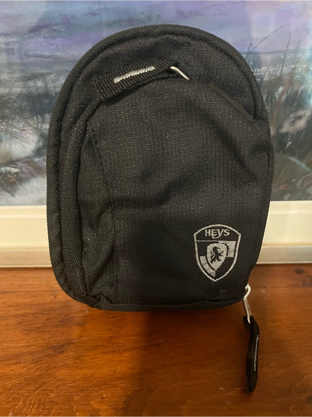 Adorable Heys mini backpack bag charm BLACK
